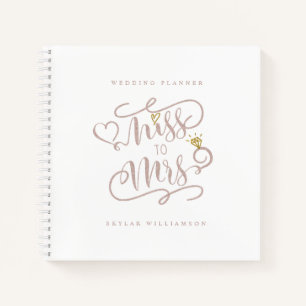 Miss Waterverf Floral Wedding Planner Notitieboek