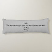 Miss you body pillow voor romantische partner lichaamskussen (Achterkant)