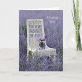 Miss You Bouquet Kaart (Voorkant)