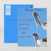 Miss You_ Briefkaart (Voorkant / Achterkant)