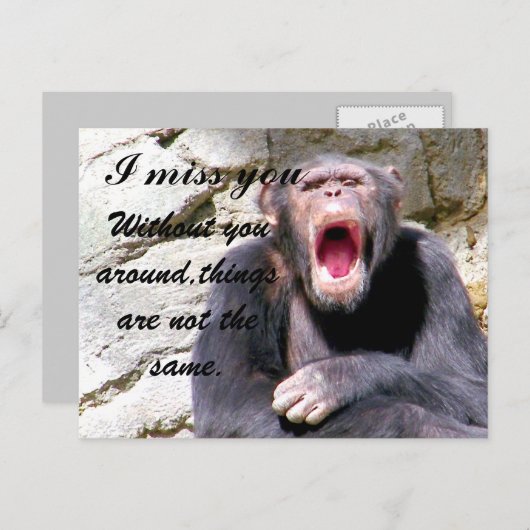 Miss You_ Briefkaart (Voorkant / Achterkant)