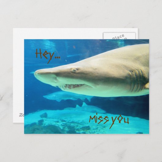 Miss you Briefkaart (Voorkant / Achterkant)