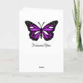 Miss You,  Butterflies Kaart (Achterkant)