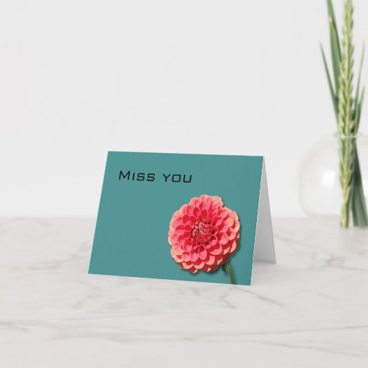 Miss you card bedankkaart (Voorkant)