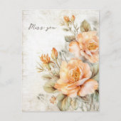 Miss you card briefkaart (Voorkant)