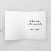 Miss You Card Kaart (Binnen)