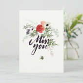 Miss You Card Kaart (Staand voorkant)