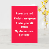 Miss you card kaart (Gele Bloem)