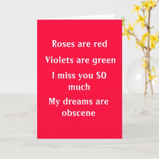 Miss you card kaart (Gele Bloem)