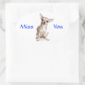 Miss You Chihuahua Puppy Sticker (Tas)