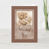 Miss You Cuddle Beren Kaart (Voorkant)