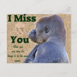 Miss You_Customize Product Briefkaart