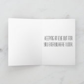 Miss You Eye of the Duck Close-up Photo Template Kaart (Binnen)