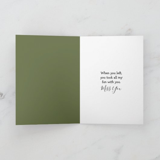 Miss You Floppy-eared Rabbit With a Blanket Kaart (Binnen)