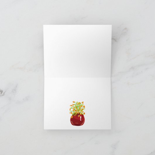 Miss You Flower Kaart (Binnen)