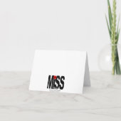 Miss You Flower Kaart (Achterkant)