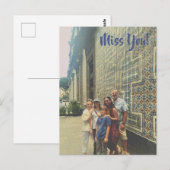 Miss You! From Mexico Briefkaart (Voorkant / Achterkant)