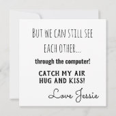 Miss You Grandma Blijf thuis. Kaart (Achterkant)