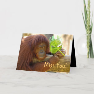 Miss You! Greeting Card Kaart