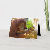 Miss You! Greeting Card Kaart (Voorkant)