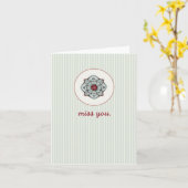 Miss you kaart (Gele Bloem)