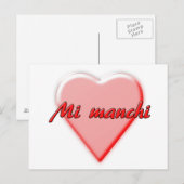 Miss You-kaart Briefkaart (Voorkant / Achterkant)