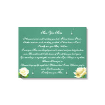 Miss You Mam 24x16 Canvas Print