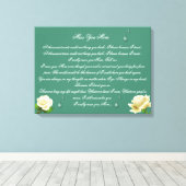 Miss You Mam 24x16 Canvas Print (Insitu (Houten vloer))