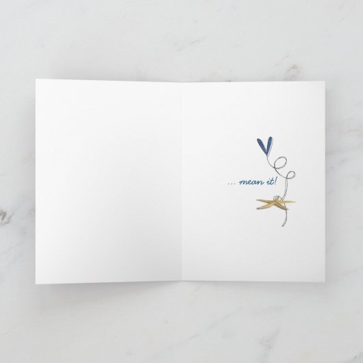 Miss You Message Kaart (Binnen)