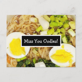 Miss You Oodles | Foto van Ramen Briefkaart