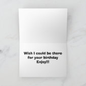 MISS YOU OP JE VERJAARDAG ZEGT TRIESTE VEEHOND KAART (Binnen)