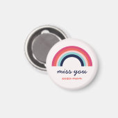 Miss You Rainbow in Pink en Blue Magnet (Voorkant / Achterkant)