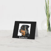 Miss You Rottweiler Dog Wenskaart - Verse Kaart (Achterkant)
