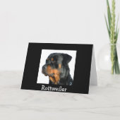 Miss You Rottweiler Dog Wenskaart - Verse Kaart (Achterkant)