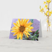 Miss You Single Yellow Flower Inside Sjabloon (Gele Bloem)