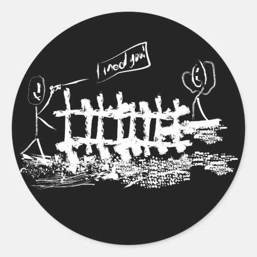 Miss you - sticker (Voorkant)