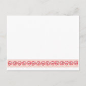 Miss You Tattered Heart Pink Ombre Sjabloon Briefkaart (Achterkant)