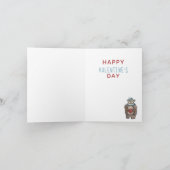 Miss You Teddy Bear Valentijnsdag Feestdagen Kaart (Binnen)