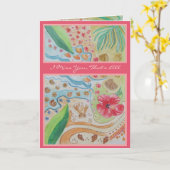 Miss You Thinking of You Zending Knuffels Groeten Kaart (Gele Bloem)