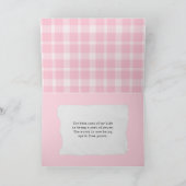 Miss you toilet paper roll roze plaid kaart (Binnen)