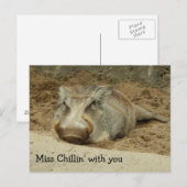 Miss You Wathog Briefkaart (Voorkant / Achterkant)