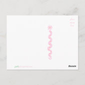 Miss You'n postkaart. Briefkaart (Achterkant)