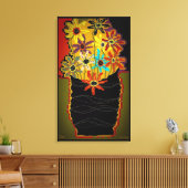 Miss Zora 19x32 Ingewikkeld Canvas Print (Insitu (Woonkamer))
