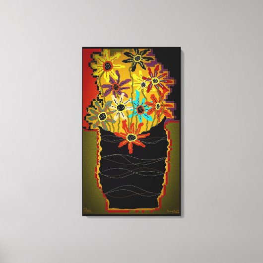 Miss Zora 19x32 Ingewikkeld Canvas Print (Voorkant)