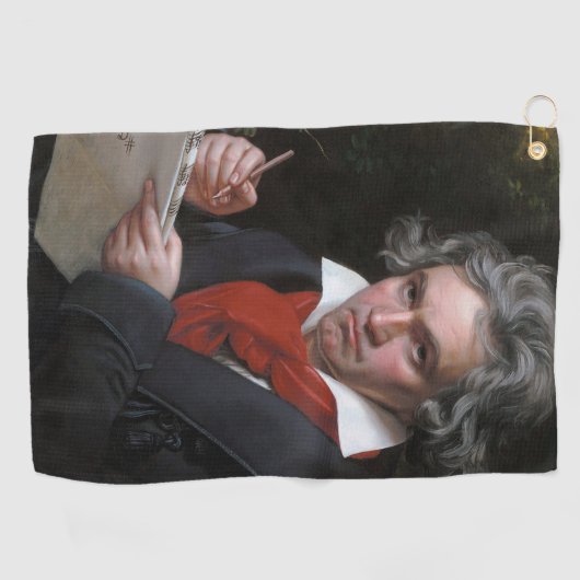 Missa Solemnis: Ludwig Beethoven Klassieke Muziek Golfhanddoek (Horizontaal)