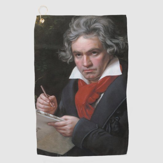 Missa Solemnis: Ludwig Beethoven Klassieke Muziek Golfhanddoek (Voorkant)