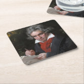 Missa Solemnis: Ludwig Beethoven Klassieke Muziek Kartonnen Onderzetters (Schuin)