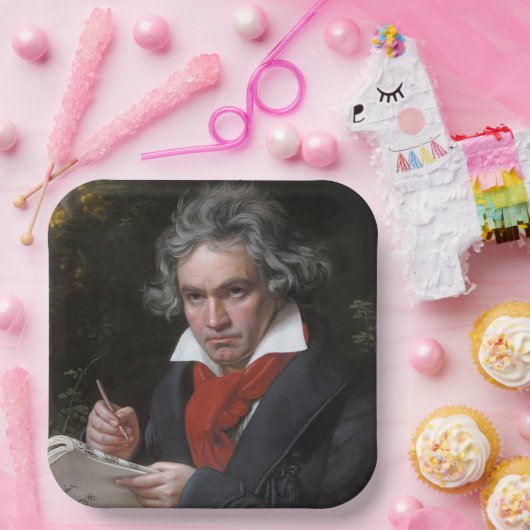 Missa Solemnis: Ludwig Beethoven Klassieke Muziek Papieren Bordje (Feest)