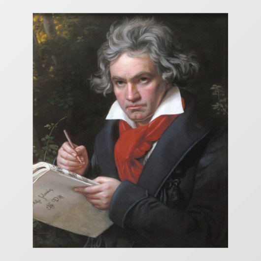Missa Solemnis: Ludwig Beethoven Klassieke Muziek Raamsticker (Vel)