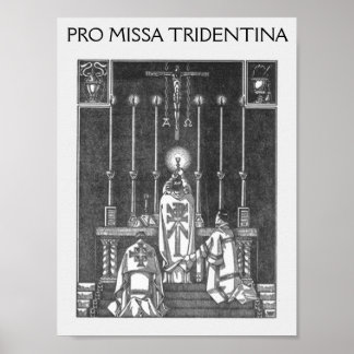 missa solemnis, PRO MISSA TRIDENTINA Poster